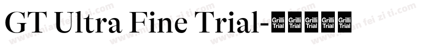 GT Ultra Fine Trial字体转换